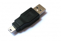 USB公对Mini 公 T型 5P USB转换头