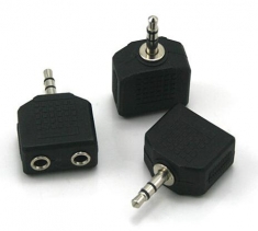 3.5转2个3.5孔 耳机分频头 一分二 音频转接头