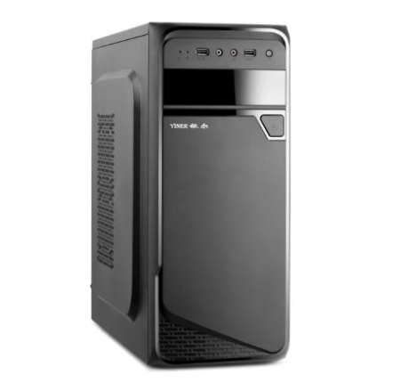 金河田银尔角斗士K11黑化台式电脑家用办公机箱支持走背线SSD长显卡