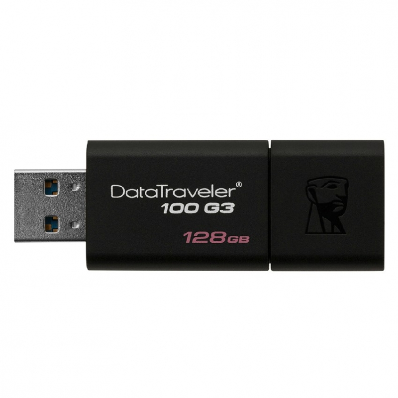 金士顿U盘128gu盘 高速USB3.0 DT100 G3 128G U盘伸缩款