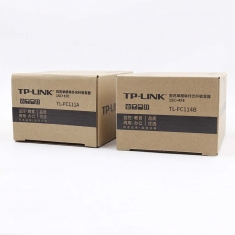TP-LINK TL-FC114B+FC111A 套装百兆单模单纤光纤收发器 1光4电